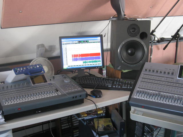 Heart of the studio:Pro Tools, Tascam, Event monitors , the list goes on.